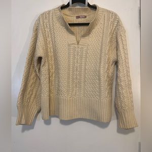 VICI tan sweater | small